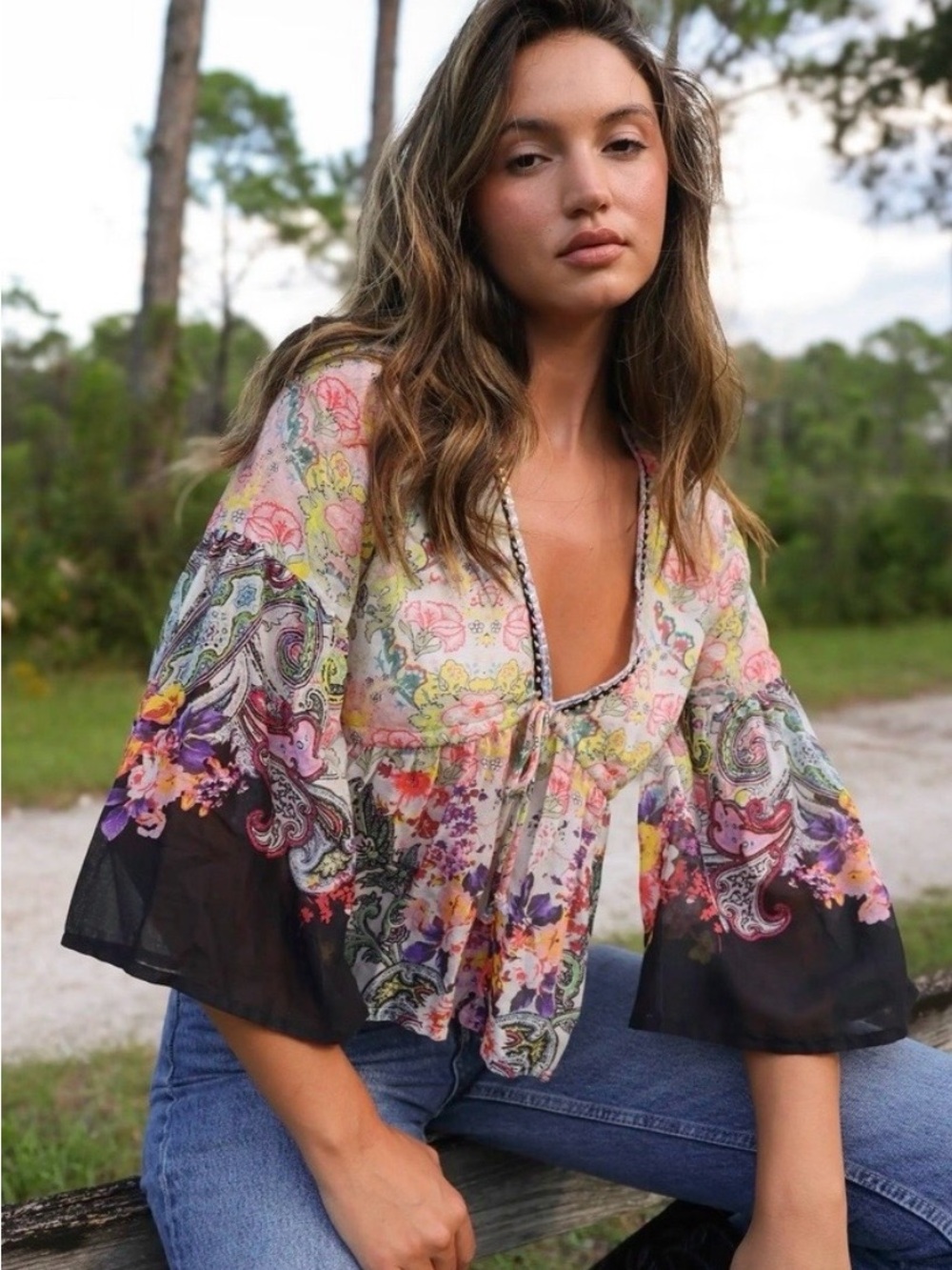 NWOT New natural life Isabela cotton top small